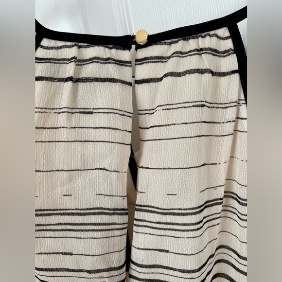 NWT Banana Republic Black and Cream Striped Dress - Picture 6 of 7